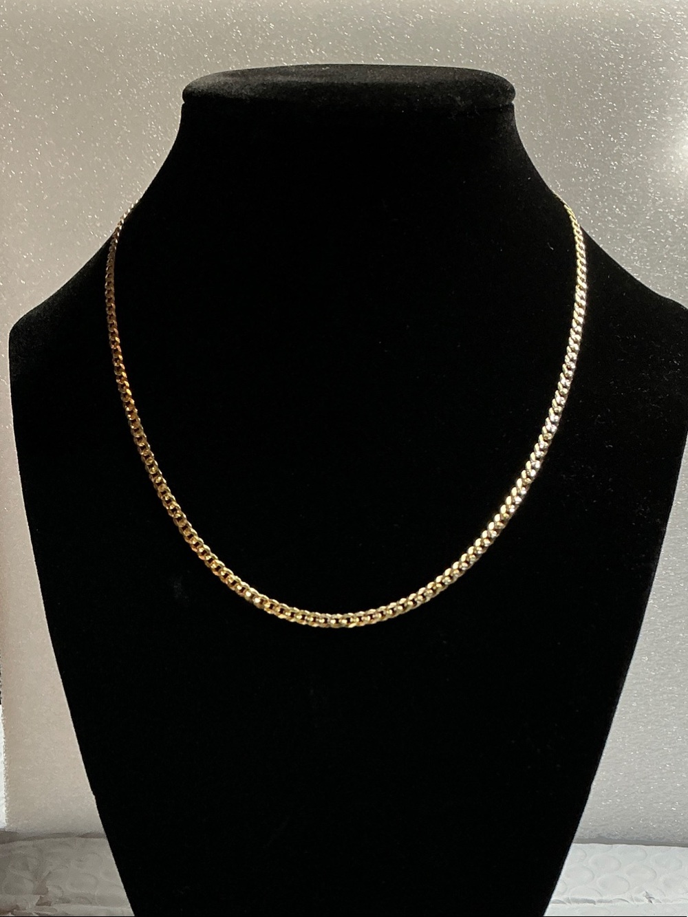 Classic Gold 16” Cuban Chain Necklace - Women's Jewelry